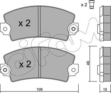 Cifam 822-005-0 - Тормозные колодки, дисковые, комплект autospares.lv