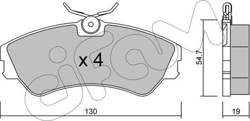 Cifam 822-162-0 - Тормозные колодки, дисковые, комплект autospares.lv