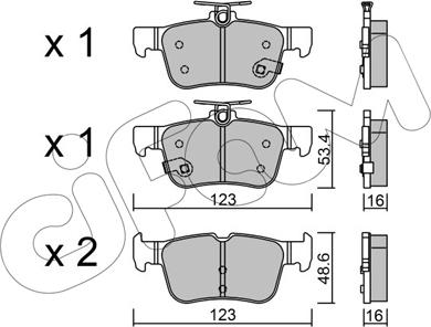 Cifam 822-1040-0 - Тормозные колодки, дисковые, комплект autospares.lv