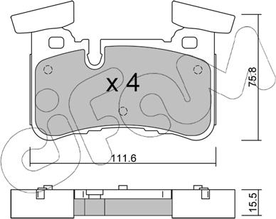 Cifam 822-1199-0 - Тормозные колодки, дисковые, комплект autospares.lv