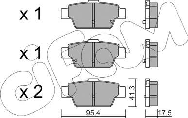 Cifam 822-1144-0 - Тормозные колодки, дисковые, комплект autospares.lv