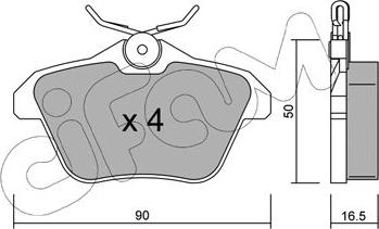 Cifam 822-113-0 - Тормозные колодки, дисковые, комплект autospares.lv