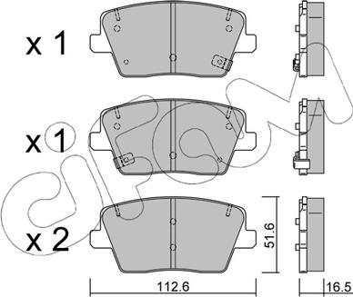 Cifam 822-1242-0 - Тормозные колодки, дисковые, комплект autospares.lv