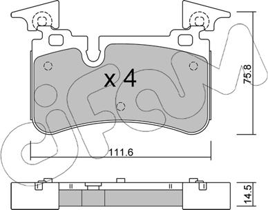 Cifam 822-1223-0 - Тормозные колодки, дисковые, комплект autospares.lv