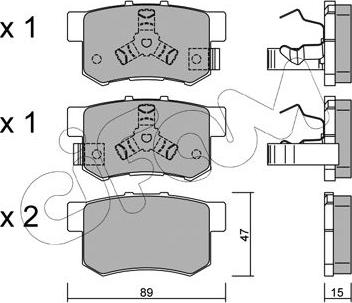 Cifam 822-173-1 - Тормозные колодки, дисковые, комплект autospares.lv