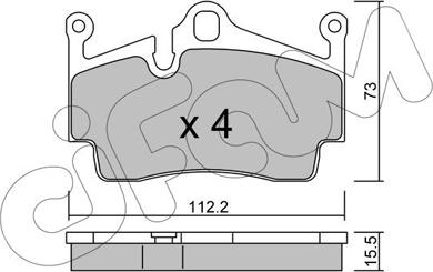 Cifam 822-894-0 - Тормозные колодки, дисковые, комплект autospares.lv