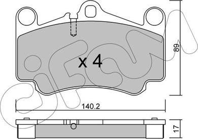 Cifam 822-893-0 - Тормозные колодки, дисковые, комплект autospares.lv