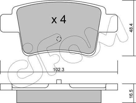 Cifam 822-801-0 - Тормозные колодки, дисковые, комплект autospares.lv