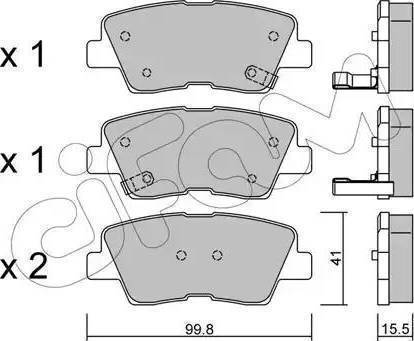 Koreastar KBPK-124 - Тормозные колодки, дисковые, комплект autospares.lv