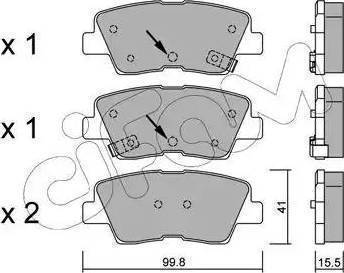 Koreastar KBPK-124 - Тормозные колодки, дисковые, комплект autospares.lv