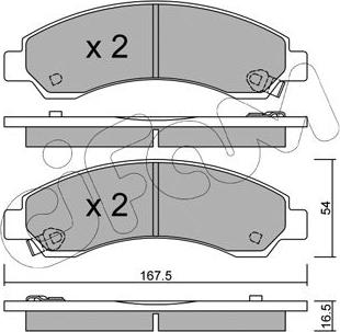 Remsa BPM1456.04 - Тормозные колодки, дисковые, комплект autospares.lv