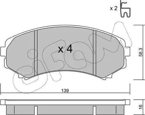 Lemförder 26450 - Тормозные колодки, дисковые, комплект autospares.lv