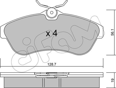 ISOTECH IBP0487 - Тормозные колодки, дисковые, комплект autospares.lv