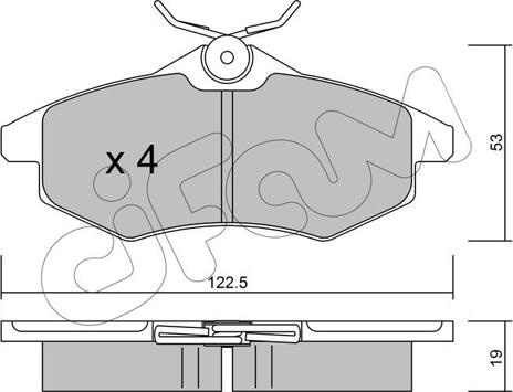 Cifam 822-328-0 - Тормозные колодки, дисковые, комплект autospares.lv