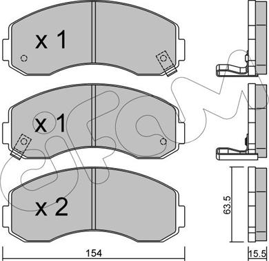 Cifam 822-377-0 - Тормозные колодки, дисковые, комплект autospares.lv