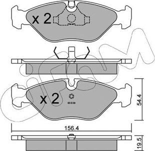 Cifam 822-209-0 - Тормозные колодки, дисковые, комплект autospares.lv