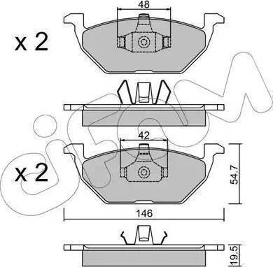 Remsa 63300 - Тормозные колодки, дисковые, комплект autospares.lv