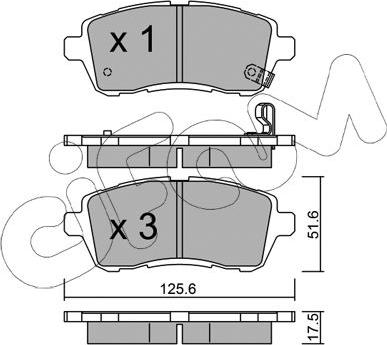 Cifam 822-793-0 - Тормозные колодки, дисковые, комплект autospares.lv