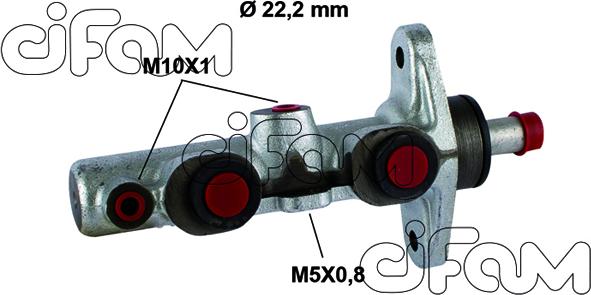 Cifam 202-499 - Главный тормозной цилиндр autospares.lv