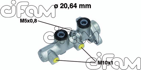 Cifam 202-514 - Главный тормозной цилиндр autospares.lv