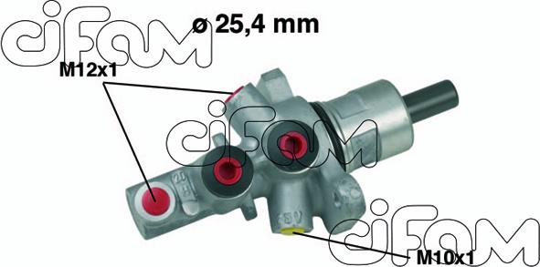 Cifam 202-517 - Главный тормозной цилиндр autospares.lv