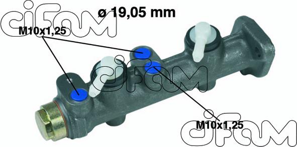 Cifam 202-064 - Главный тормозной цилиндр autospares.lv