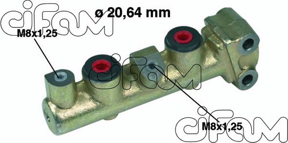 Cifam 202-038 - Главный тормозной цилиндр autospares.lv