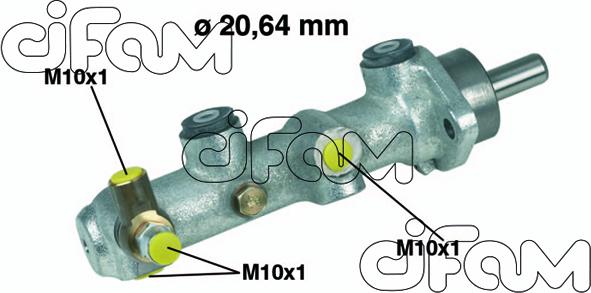 Cifam 202-154 - Главный тормозной цилиндр autospares.lv