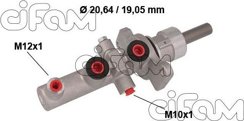 Cifam 202-857 - Главный тормозной цилиндр autospares.lv