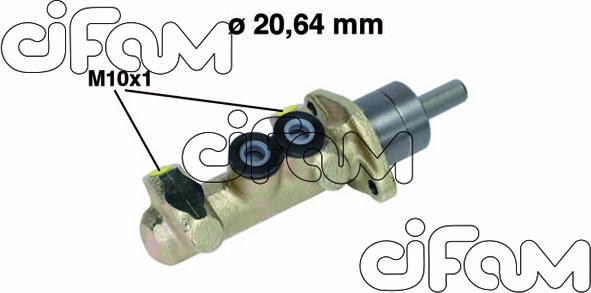 Cifam 202-340 - Главный тормозной цилиндр autospares.lv