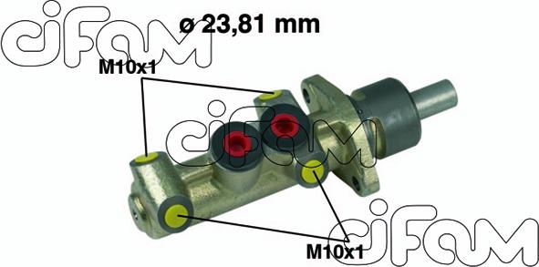 Cifam 202-222 - Главный тормозной цилиндр autospares.lv