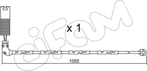 Cifam SU.196 - Сигнализатор, износ тормозных колодок autospares.lv