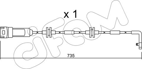 Cifam SU.144 - Сигнализатор, износ тормозных колодок autospares.lv