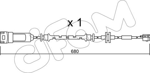 Cifam SU.145 - Сигнализатор, износ тормозных колодок autospares.lv