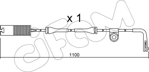 Cifam SU.148 - Сигнализатор, износ тормозных колодок autospares.lv