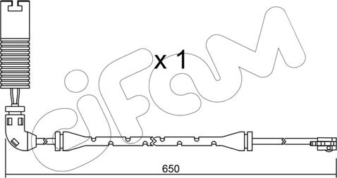 Cifam SU.147 - Сигнализатор, износ тормозных колодок autospares.lv