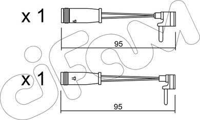 Cifam SU.159K - Сигнализатор, износ тормозных колодок autospares.lv