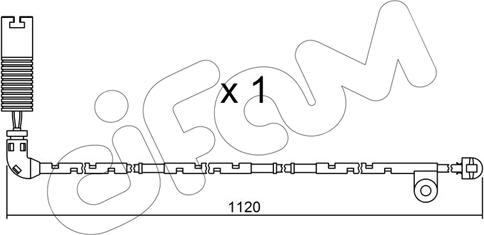 Cifam SU.156 - Сигнализатор, износ тормозных колодок autospares.lv