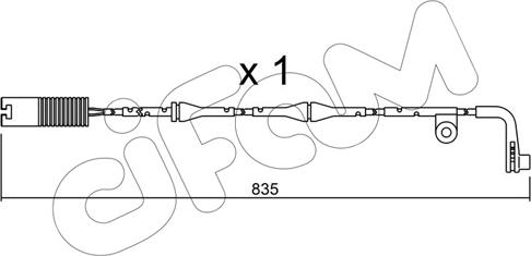 Cifam SU.158 - Сигнализатор, износ тормозных колодок autospares.lv