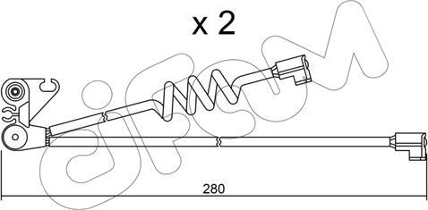 Cifam SU.169K - Сигнализатор, износ тормозных колодок autospares.lv