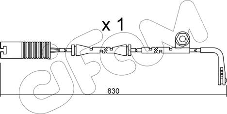 Cifam SU.104 - Сигнализатор, износ тормозных колодок autospares.lv