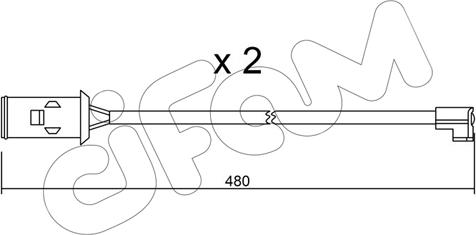 Cifam SU.101K - Сигнализатор, износ тормозных колодок autospares.lv