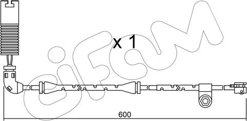 Cifam SU.112 - Сигнализатор, износ тормозных колодок autospares.lv
