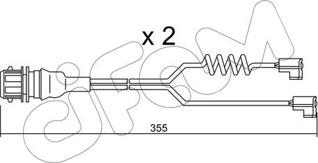 Cifam SU.181K - Сигнализатор, износ тормозных колодок autospares.lv