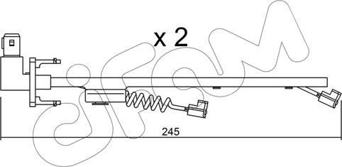 Cifam SU.183K - Сигнализатор, износ тормозных колодок autospares.lv