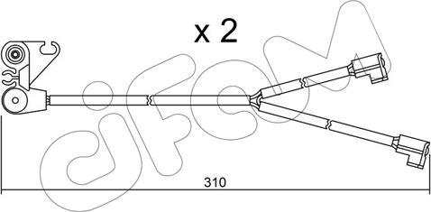Cifam SU.170K - Сигнализатор, износ тормозных колодок autospares.lv