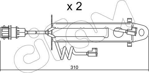 Cifam SU.178K - Сигнализатор, износ тормозных колодок autospares.lv