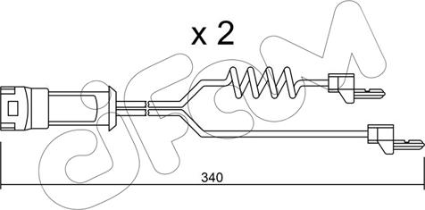 Cifam SU.172K - Сигнализатор, износ тормозных колодок autospares.lv