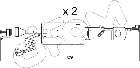 Cifam SU.177K - Сигнализатор, износ тормозных колодок autospares.lv