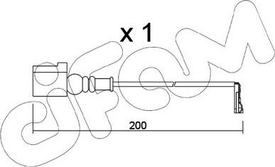 Cifam SU.349 - Сигнализатор, износ тормозных колодок autospares.lv